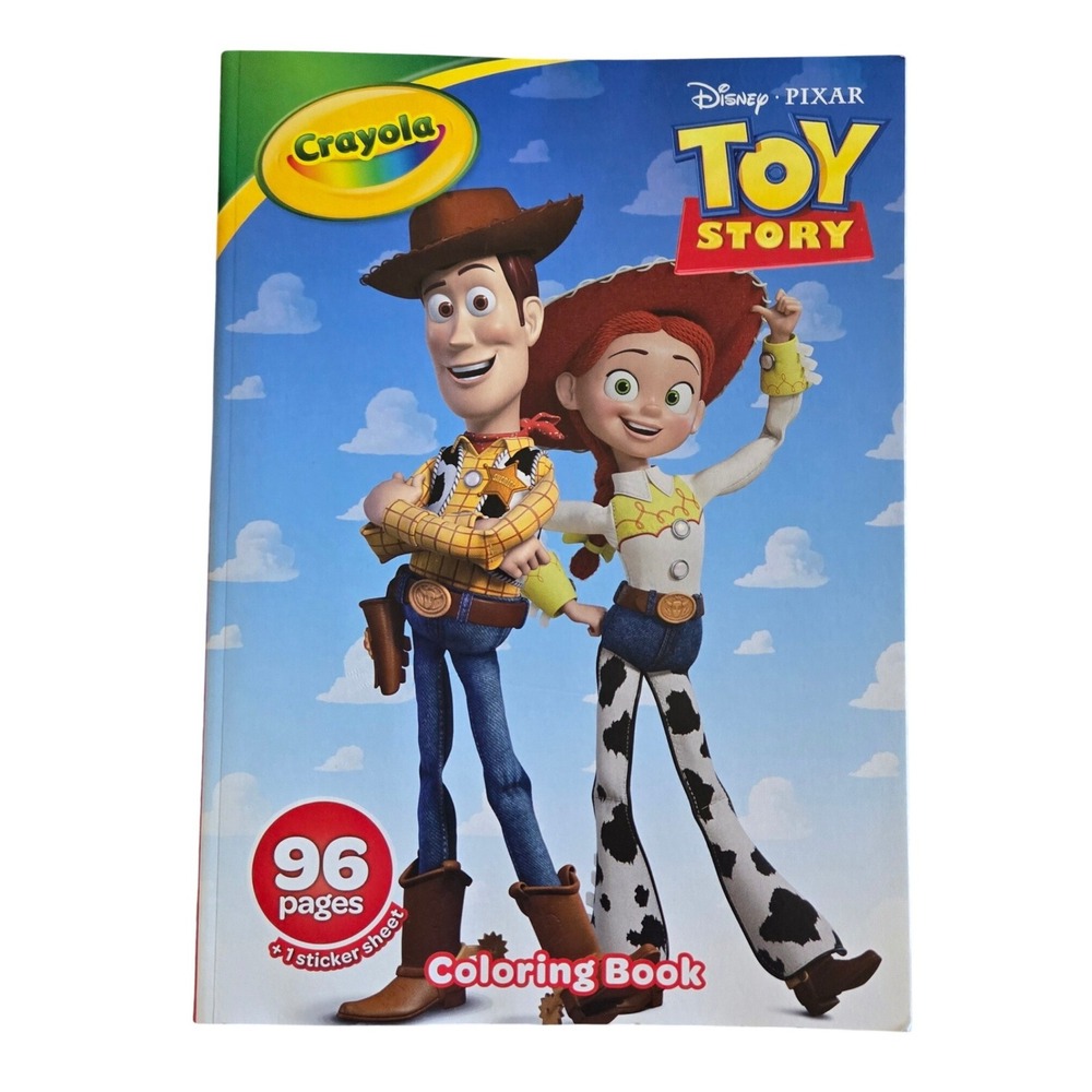 Crayola Coloring Book Kids OS Blue New Disney Pixar Toy Story Activity 96 Pages